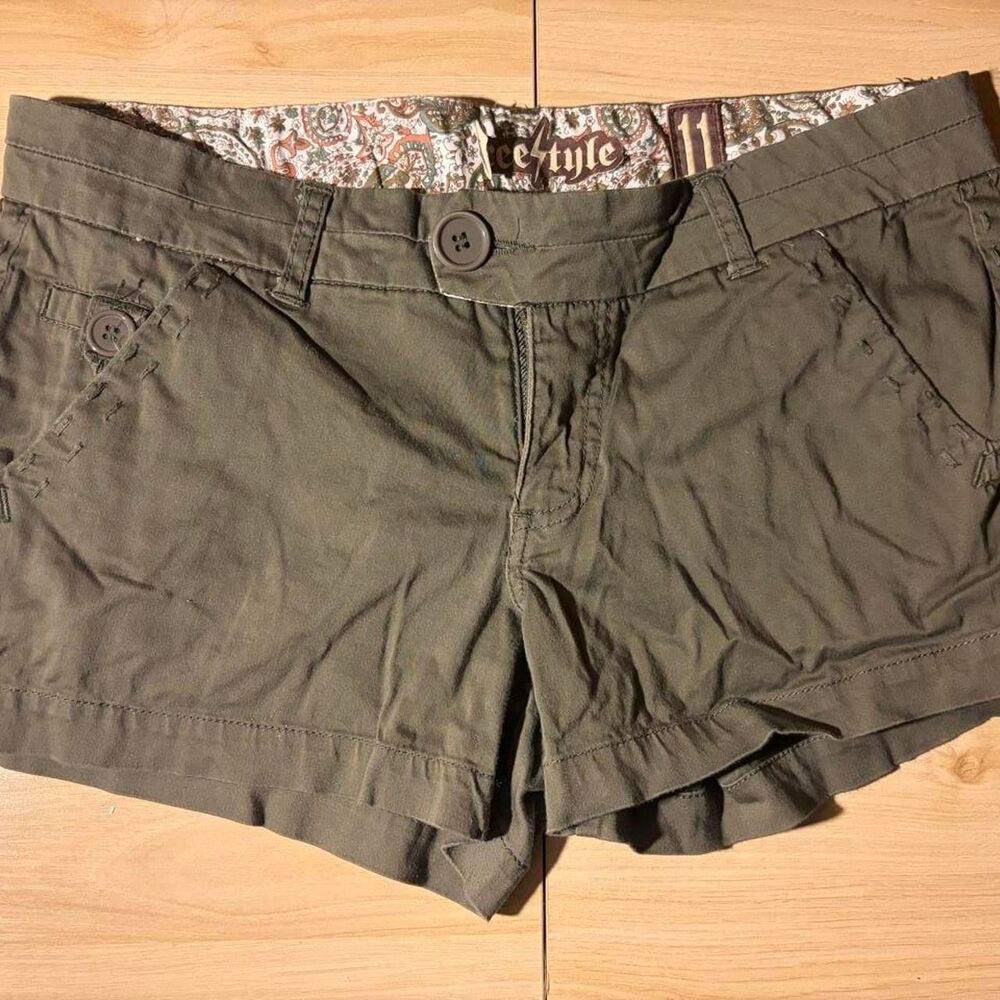 Freestyle Women's Khaki and Green Shorts